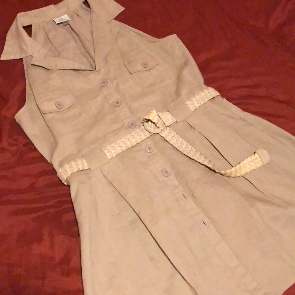 Light Brown Linen Sundress